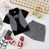 Ensembles de vêtements Mode Enfants Vêtements D'été Top Shorts 2 pièces Coton Doux Garçons Beau Bébé Enfants T-shirt Costume Enfant En Bas Âge