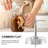 Storage Bottles 2 Pieces Jar Oil Spout Lid Pour Dispenser Regular Mouth With Caps Compatible Mason