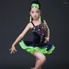 Stage Wear Sexy Lace Dance Costumes Competition Dresses Dress Salsa Dancewear Tango Clothes Girls Ballroom Dancing For Kids Latin