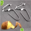 Other Home & Garden New Stainless Steel Melon Peeling Knife Fruit And Vegetable Peeler Mtifunctional Scraper Household Kitchen Drop De Dhoni