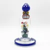 8inch Cololrful Mushroom Glass Bong Indian Color Handmade Water Pipe Hookah 14mm Female Joint with Bowl and Quartz Banger