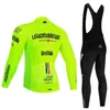 Radfahren Jersey Sets Tour Von Italien Warme Winter Thermische Fleece Männer Outdoor Reiten MTB Ropa Ciclismo Trägerhose Set Kleidung 221125228e