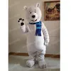 Il più nuovo costume della mascotte dell'orso bianco Carnevale unisex vestito Natale festa di compleanno Festival all'aperto vestire oggetti di scena promozionali per donne uomini