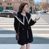 Women's Trench Coats Real S Big Lapel Coat Mid-length Model 2023 Small British Style Casual Loose Jacket Spring And Autumn