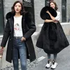 Women's Jacket Winter Parka Clothes Thick Loose Long Coat Wool Liner Hooded Fur Collar Warm Snow Wear Oversize Padded 231122