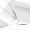 Chains 1mm Thin 925 Sterling Silver Cross Chain Sliding Necklace Choker Women Girls Jewelry Collier Kolye Ketting 45cm 18in