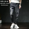 Jeans pour hommes Noir Hommes Big Taille Mens Denim Vaqueros Hombre Jens Mode Uomo Pantalon Bleu Hip Hop Slim Fit Stretch Erkek Kot Pantolon Roupas