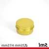 Gold Aluminum Containers Cosmetic Jars Tin for Lip Balm Cream Cosmetic Tea or Tobacco 5ml - 250ml Gcpvq