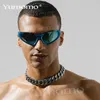 Zonnebrillen Nieuwe buitensport zonnebrillen Goggle 2022 Dames Men Mirror Punk Goggle Sun Glazen vrouwelijke mode tinten brillen brillen UV400 oculos J230422