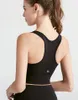 Al Women Sports Bras Tops Cew Neck Fintness Tank Best Skinfryfurly Workout Breatble CrisscrossクイックドライトップメスCS33