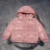 As meninas garotas abaixam jaquetas de preenchimento com casacos fofos de encapuzados sopros quentes para fora do vento, casaco infantil, roupas de inverno 90cm-160cm a02