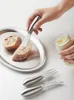 Flatware Sets Set Stainless Steel Cutlery Chubby Butter Knife Dessert Honey Service Cake Server Tableware Kitchen Accessories