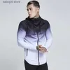 Abbigliamento da palestra Uomo Giacca da corsa con cappuccio Palestra Allenamento Fitness Abbigliamento sportivo Maglia da trekking Cappotto antivento Giacche da jogging all'aperto Tuta da uomo T230422