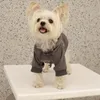 Hundkläder hoodies brev fleece fodrade höst valp tröja mjuk varm tröja vinter huva kläder för små hundar poodle maltese 231122