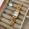 Luxury Watch New Middle Roman Small Gold Watch Steel Band Square Quartz Women's Edition