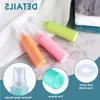 30ml 1oz Colorful PET Plastic Spray Bottles with Clear Atomizer Pump Sprayer, Fine Mist Travel Size Reusable Liquid Cosmetic Container Jhoar