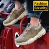 Botas Zapatos de seguridad para el trabajo para hombre antismash con punta de acero zapatillas antipuñaladas para hombre 231121