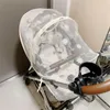 Stroller onderdelen accessoires muggen Net Baby Stroller Trolley Accessories Zipper Type Vliegbescherming Kinderen Crib Zomer Mesh Voer Volledig deksel 230421