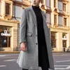 Men's Wool & Blends American And European English Long Woolen Coat Double-Sided Wish Nadi22