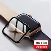 3D 곡선 강화 유리 가드 필름 Apple Watch Series 7 6 4 3 2 화면 보호기 Iwatch 41mm 45mm 전체 커버 범위