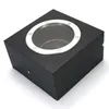 İzle Kutular Fabrika Toptan Siyah Flip Box Akrilik Skylight Ring Depolama Avrupa Retro Model Oda Dekorasyon Takı