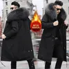 Men's Leather Faux Leather Thick Warm Coat Style Pie Overcomes Men's Fur Mid-length Thick Warm Jacket Mink Fur Coat Fur One Detachable Coat 231122