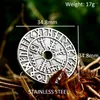 Pendant Necklaces Vintage Men's Viking Compass For Men 316L Stainless Steel Fashion Nordic Runes Necklace High Quality Amulet Jewelry Gift