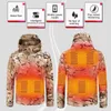 Kamizelki męskie zima elektryczna kurtka ogrzewania mężczyzn kobiety USB inteligentne kurtki ogrzewane z kapturem cieplne polowanie na narciarskie kamizelki turystyczne kamizelki termiczne 231122