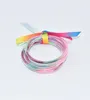 Bangle Fashion Design Rainbow Glitter Full Cover PVC Jelly Set for Women