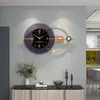 Wanduhren Wohnzimmer Uhr Stücke Quarz Elegant Hand Home Dekoration Geschenk Nummer Licht Rund Modern Zegar Decor