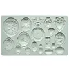 Baking Moulds Gemstones Emblems Relief Silicone Mold Fondant Cake Decorating Silicone Mold Clay Sugarcraft Chocolate Baking ToolKitchenware 230421