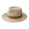 ワイドブリムハットバケットデザイナーナチュラルパナマソフト型麦わら帽子夏の女性ビーチサンキャップUV保護fedoraバースデーギフト230421
