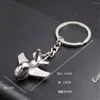 Keychains Creative Aviation Aircraft Keychain Mini Plane Metal Car Keyring For Men Women Backpack Pendant Business Gifts