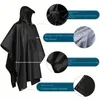 1PC Women's Three w jednym Poncho Raincoat Poncho dorosły piesze wędrów