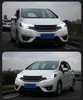 Auto Geändert Vorne Licht Für Honda FIT JAZZ 2014-20 20 Scheinwerfer Montage LED Objektiv DRL Rot Bösen blick Hid Bi Xenon Lichter