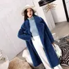 Women's Fur & Faux Fur-like Large Size Medium And Long Thick One Coat Is Fashionable Soft Comfortable Warm. Lamb-like Plush Co