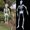 Jul Halloween skelettdekoration Rekvisita Simulerade mänskliga kroppsplastskelett skelett Ghost House Decoration Skeleton Head 287R