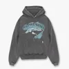 Great White Shark High Street Vintage gewassen oude casual veelzijdige hoodie voor heren