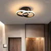 Plafondverlichting Huishoudelijke LED-kroonluchter Drie kleuren Lamp Moderne stijl Slaapkamer Licht Oppervlakinstallatie AC 220V Eetkamer