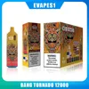 Orijinal Bang Tornado 12000 Puflar Tek Kullanımlık Vape Kalem 12K Puf Vape Bangbar 20ml Önceden doldurulmuş kartuşlar kapsül 650 mah 12 lezzetler şarj edilebilir pil LED ışık vs zooy