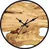 Orologi da parete Orologio acrilico semplice Struttura con venature del legno Decorazione del soggiorno Silenzioso alla moda