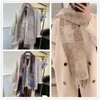 Lowees Scarf High Quality WomenCashmere Camel Plaid Old Plaid Double-sided Checkerboard Scarf Female Autumn And Winter Wool Jacquard Tassel Shawl