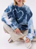 Men s Hoodies Sweatshirts Heart Tie Dye Print for Women Spring Autumn Loose Long Sleeve Crewneck Pullovers Tops Y2K Grunge Hoodie Streetwear 231122