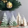 Świece świąteczne ozdoby silikonowe świeca pleśń DIY Tree rzemiosła Myliczne z żywicy tynkowej Formy pieczeniowe Dekor 231121