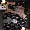 Conjuntos de cama Diudiu Texile Luxo Duvet Er King Size Queen Comforter Leopard Impressão Set Cb45 Y200417 Drop Delivery Home Garden Texti Dhmed