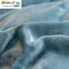Bedding sets 22 Home Textiles Dark Blue Crystal Velvet Coral Fleece Winter Soft Quilt Cover Keep Warm Plush Duvet Cover Bedding No Pillowcase 231122