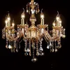 Fashion Modern Crystal Chandelier Dinning Room Lamp Candelabra Crystal Chandeliers Candle for Home European Candle Chandeliers32643109