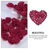 Fiori decorativi 50 pezzi Simulazione testa di rosa per feste Piccoli mestieri Schiuma artificiale Rose nuziali Decorazione sposa
