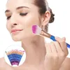Кисти для макияжа, набор из 20 шт., инструмент с прозрачной ручкой для женщин (градиент розовый зеленый)