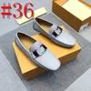 39Model Autumn British Style Designer Loafers Shoes Luxurious Men Low Cut Nacing Casual Shoes äkta läder Fashion Men Shoes Drive Wholesale